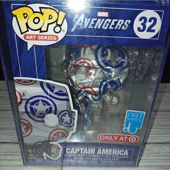 Funko Pop! Art Series: Marvel Avengers - Captain America #32 - Target Exclusive - Picture 4 of 11